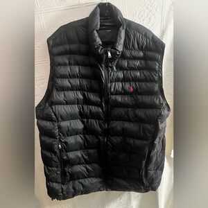 Polo Ralph Lauren Packable Puffer Quilted Vest Black Size 3XLT 3XL Tall